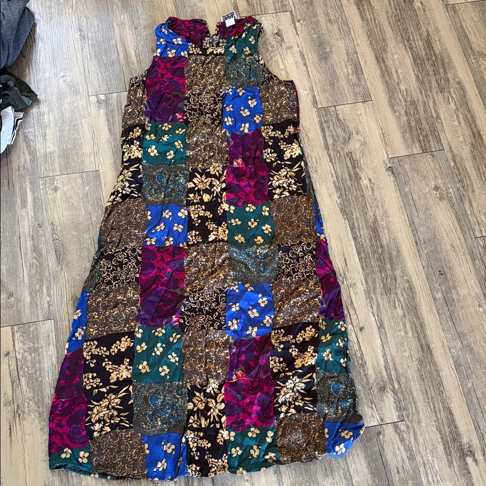 ☀️Vintage L.A.N.Y. Floral Patchwork Dress